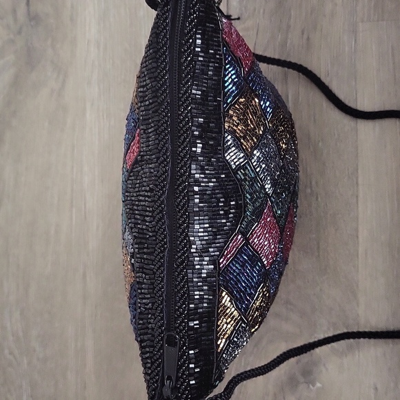 Vintage Henry Birks 90's Multicolour Beaded Evening Bag - Picture 11 of 12